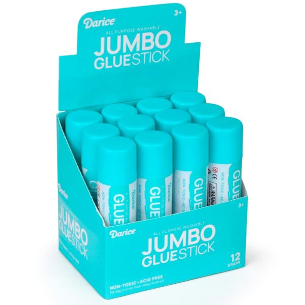 Darice 12 Jumbo Glue Sticks, All-Purpose Strong Hold, Quick-Dry