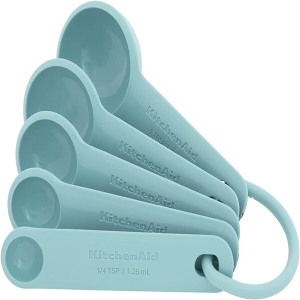 KitchenAid Measuring Spoons, Set of 5, Aqua Sky