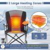 Heated Camping Chair for Outdoor Sports, 400lbs Capacity - Image 3